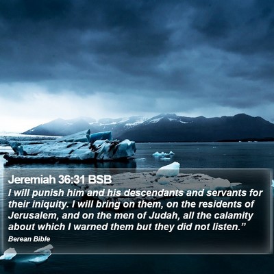 Jeremiah 36:31 BSB Bible Verse Image