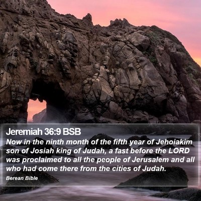 Jeremiah 36:9 BSB Bible Verse Image