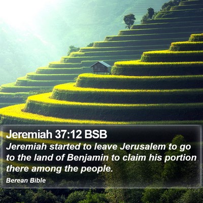 Jeremiah 37:12 BSB Bible Verse Image