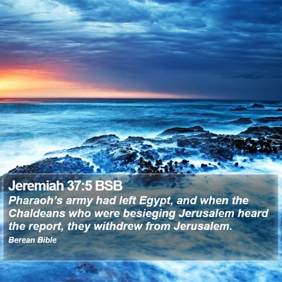 Jeremiah 37:5 BSB Bible Verse Image