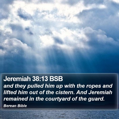 Jeremiah 38:13 BSB Bible Verse Image