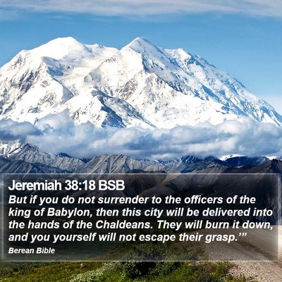 Jeremiah 38:18 BSB Bible Verse Image