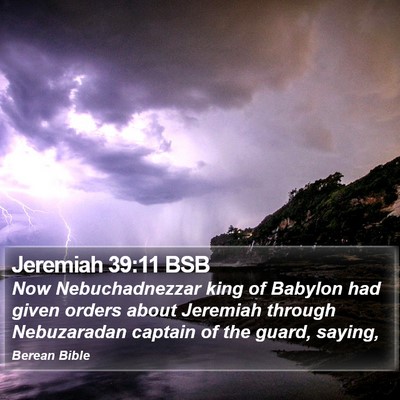 Jeremiah 39:11 BSB Bible Verse Image