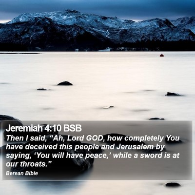 Jeremiah 4:10 BSB Bible Verse Image