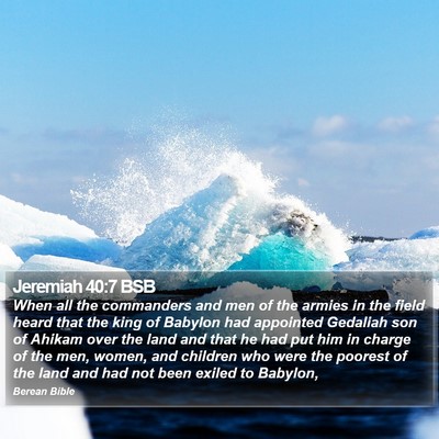Jeremiah 40:7 BSB Bible Verse Image