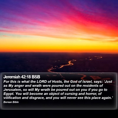 Jeremiah 42:18 BSB Bible Verse Image
