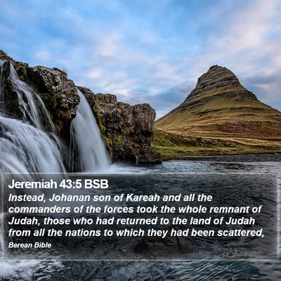 Jeremiah 43:5 BSB Bible Verse Image