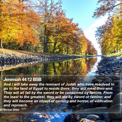 Jeremiah 44:12 BSB Bible Verse Image