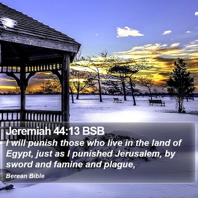 Jeremiah 44:13 BSB Bible Verse Image
