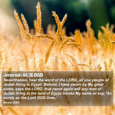 Jeremiah 44:26 BSB Bible Verse Image