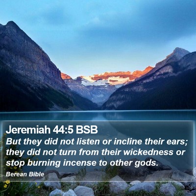 Jeremiah 44:5 BSB Bible Verse Image