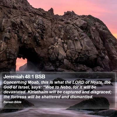 Jeremiah 48:1 BSB Bible Verse Image