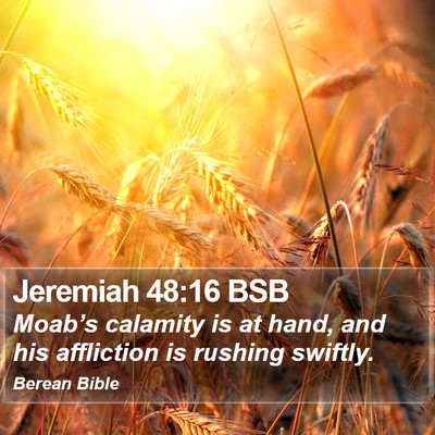 Jeremiah 48:16 BSB Bible Verse Image