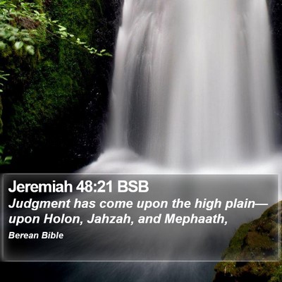 Jeremiah 48:21 BSB Bible Verse Image