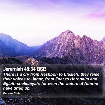Jeremiah 48:34 BSB Bible Verse Image