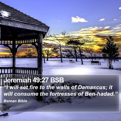 Jeremiah 49:27 BSB Bible Verse Image