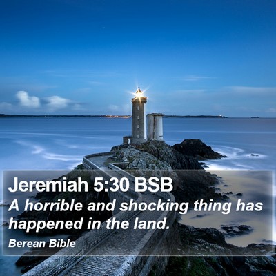 Jeremiah 5:30 BSB Bible Verse Image