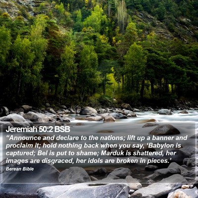 Jeremiah 50:2 BSB Bible Verse Image