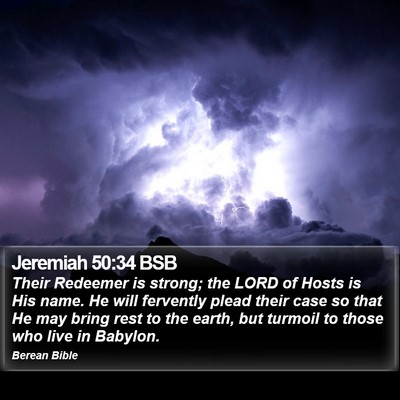Jeremiah 50:34 BSB Bible Verse Image