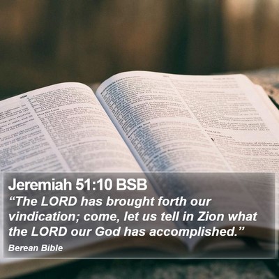 Jeremiah 51:10 BSB Bible Verse Image