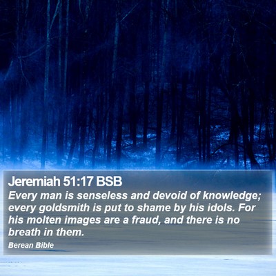 Jeremiah 51:17 BSB Bible Verse Image
