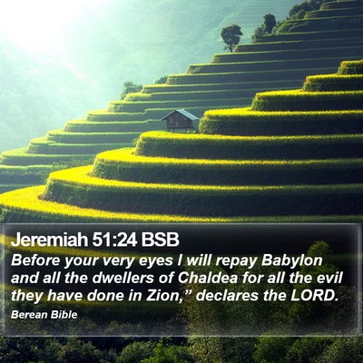 Jeremiah 51:24 BSB Bible Verse Image
