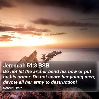 Jeremiah 51:3 BSB Bible Verse Image