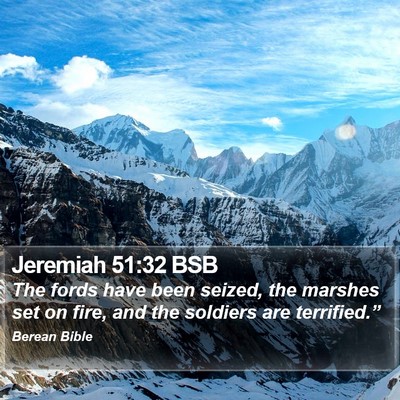 Jeremiah 51:32 BSB Bible Verse Image