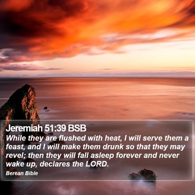 Jeremiah 51:39 BSB Bible Verse Image