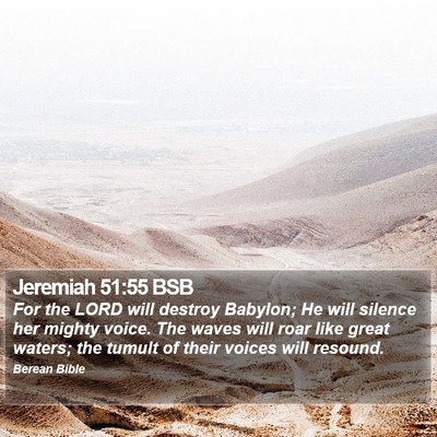 Jeremiah 51:55 BSB Bible Verse Image