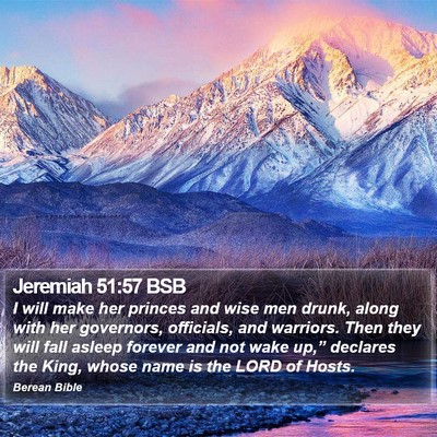Jeremiah 51:57 BSB Bible Verse Image