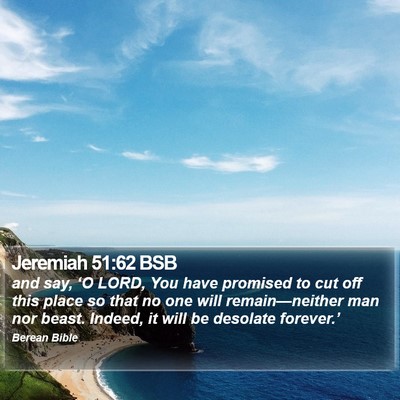 Jeremiah 51:62 BSB Bible Verse Image