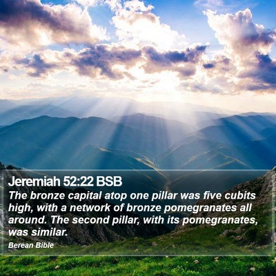 Jeremiah 52:22 BSB Bible Verse Image