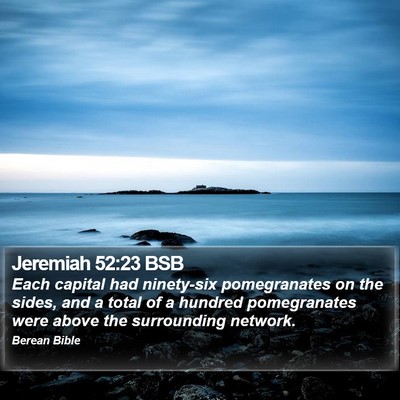 Jeremiah 52:23 BSB Bible Verse Image