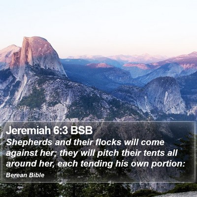 Jeremiah 6:3 BSB Bible Verse Image