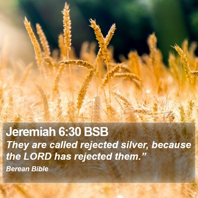 Jeremiah 6:30 BSB Bible Verse Image