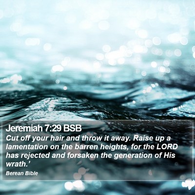 Jeremiah 7:29 BSB Bible Verse Image