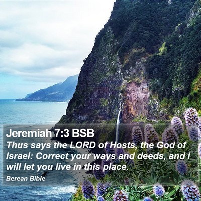 Jeremiah 7:3 BSB Bible Verse Image