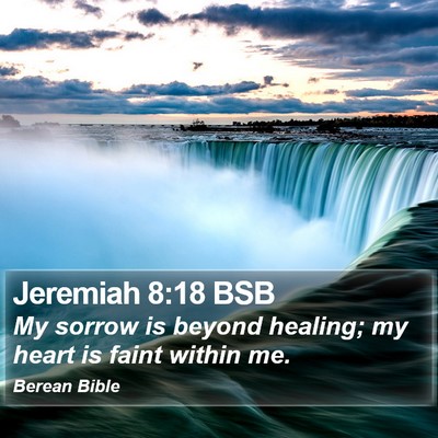 Jeremiah 8:18 BSB Bible Verse Image