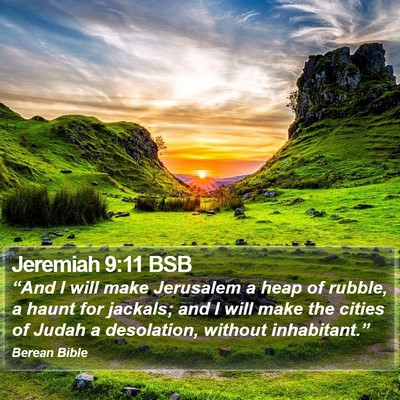 Jeremiah 9:11 BSB Bible Verse Image