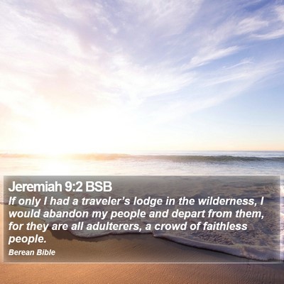 Jeremiah 9:2 BSB Bible Verse Image