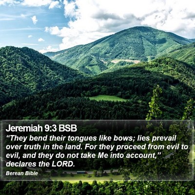 Jeremiah 9:3 BSB Bible Verse Image