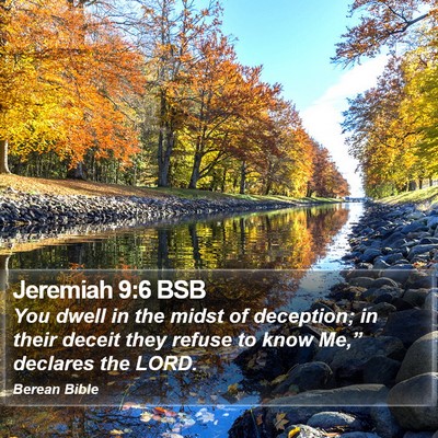 Jeremiah 9:6 BSB Bible Verse Image