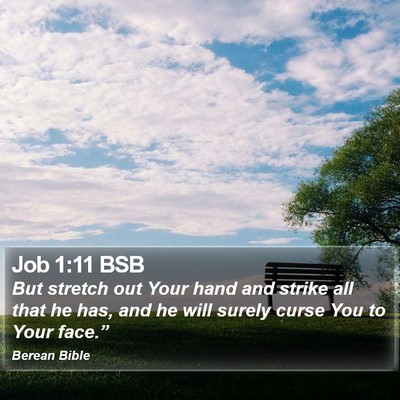 Job 1:11 BSB Bible Verse Image