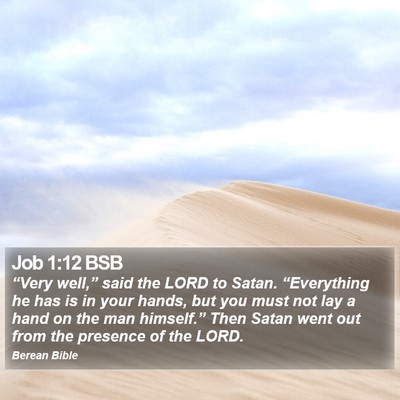 Job 1:12 BSB Bible Verse Image