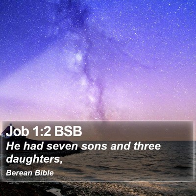 Job 1:2 BSB Bible Verse Image