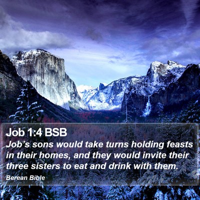 Job 1:4 BSB Bible Verse Image