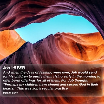 Job 1:5 BSB Bible Verse Image