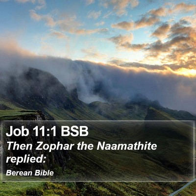 Job 11:1 BSB Bible Verse Image