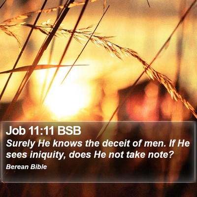 Job 11:11 BSB Bible Verse Image